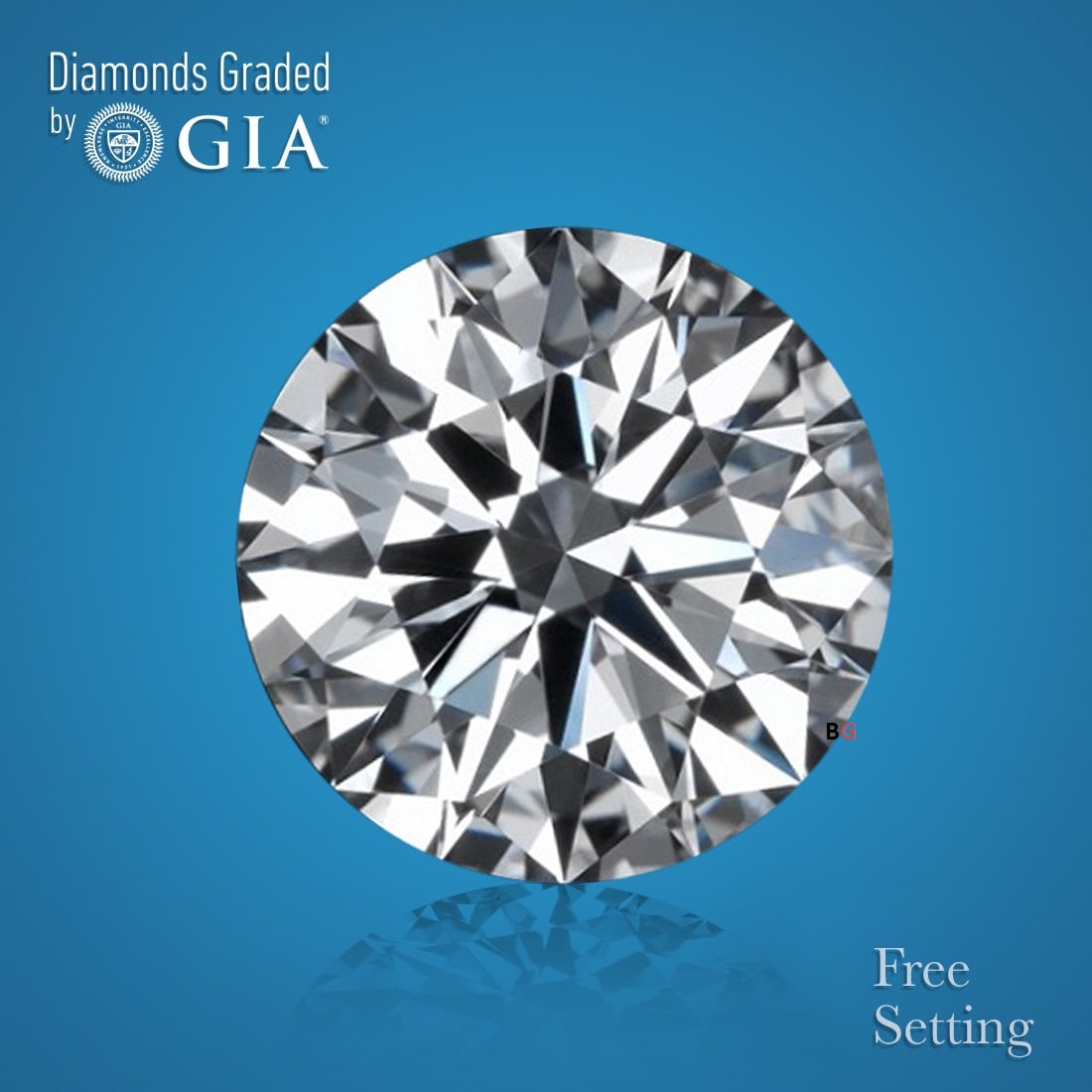 5.01 ct, Color H/VVS1, Round cut GIA Natural Diamond: Click here to view HD 360 Spinning Image GIA G