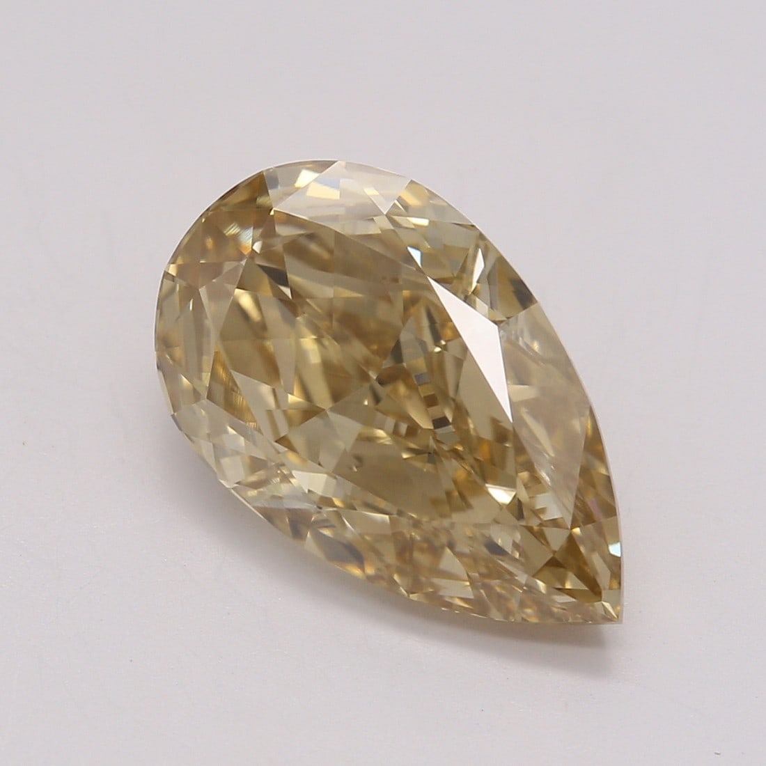 2.28 ct, Fancy Brown Yellow/VVS1, Type IIA Pear cut GIA Diamond: Click here to view HD 360 Spinning Image GIA G
