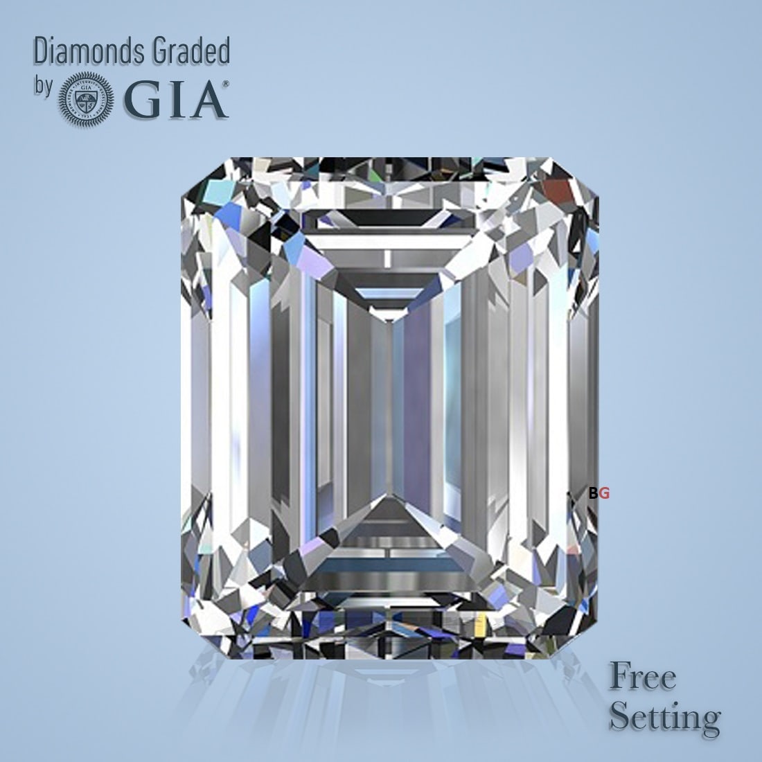 7.01 ct, Color H/VS1, Emerald cut GIA Natural Diamond: Click here to view HD 360 Spinning Image GIA G