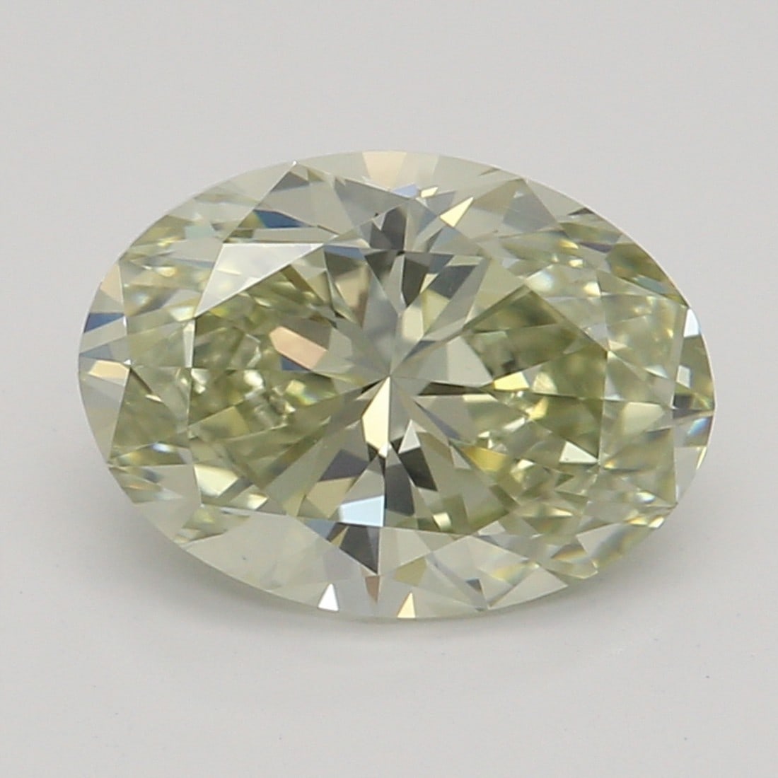 1.00 ct, Fancy Gray Green Yellow/VS2, Oval cut GIA Diamond: Click here to view HD 360 Spinning Image GIA G