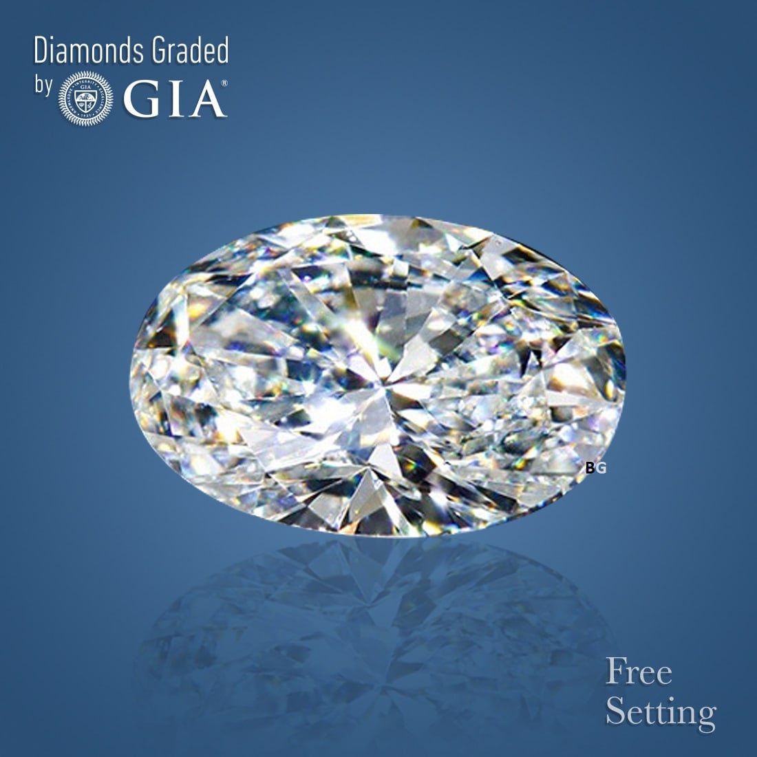 3.01 ct, Color H/VVS2, Oval cut GIA Natural Diamond: Click here to view HD 360 Spinning Image GIA G