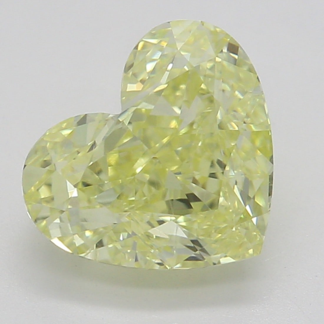1.34 ct, Fancy Yellow/SI1, Heart cut GIA Diamond: Click here to view HD 360 Spinning Image GIA G