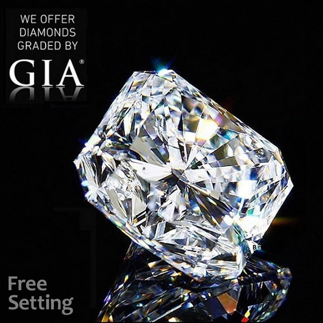 2.52 ct, Color D/VVS2, Radiant cut GIA Natural Diamond (1 of 7)