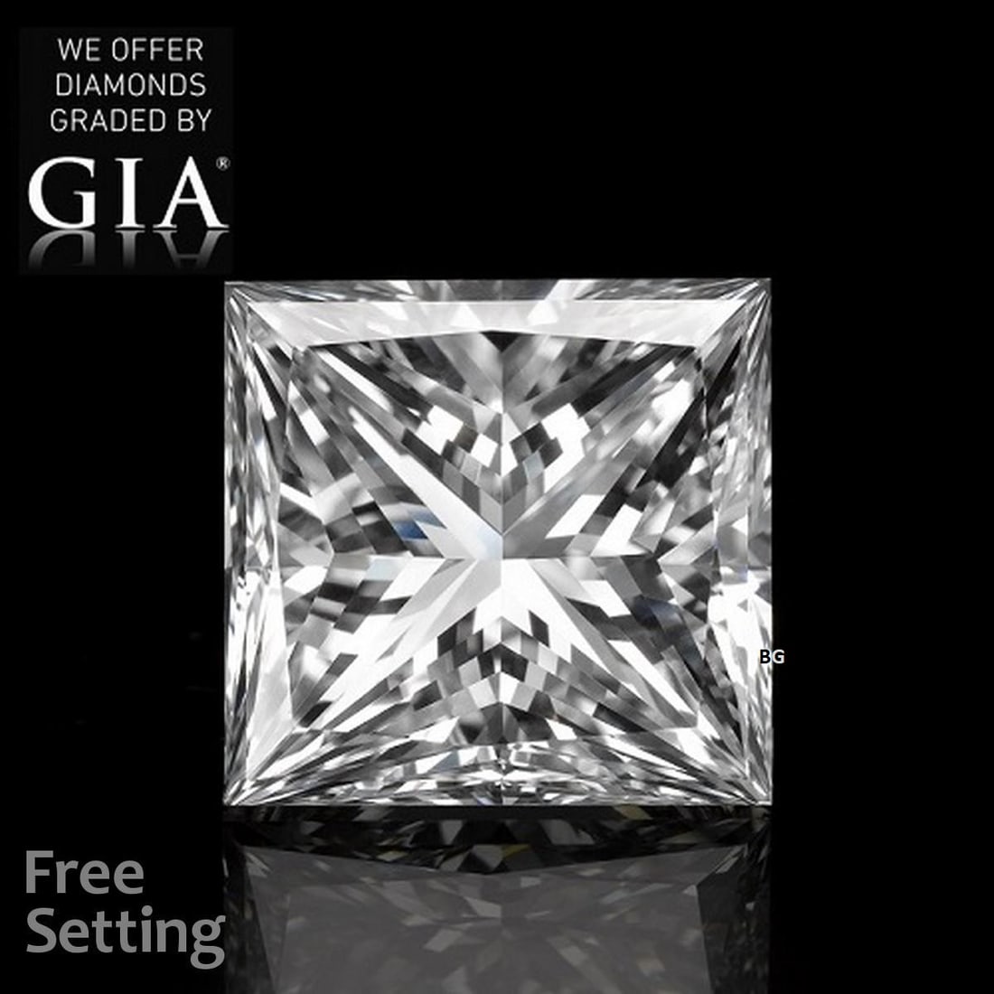 7.05 ct, Color D/VVS1, Princess cut GIA Natural Diamond (1 of 7)