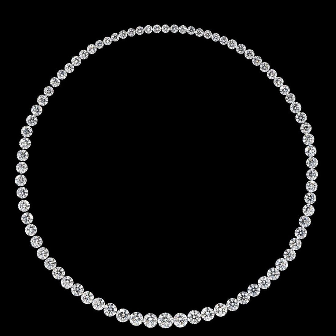 59.47 ct Round Cut Diamond Necklace Layout Set (1 of 5)