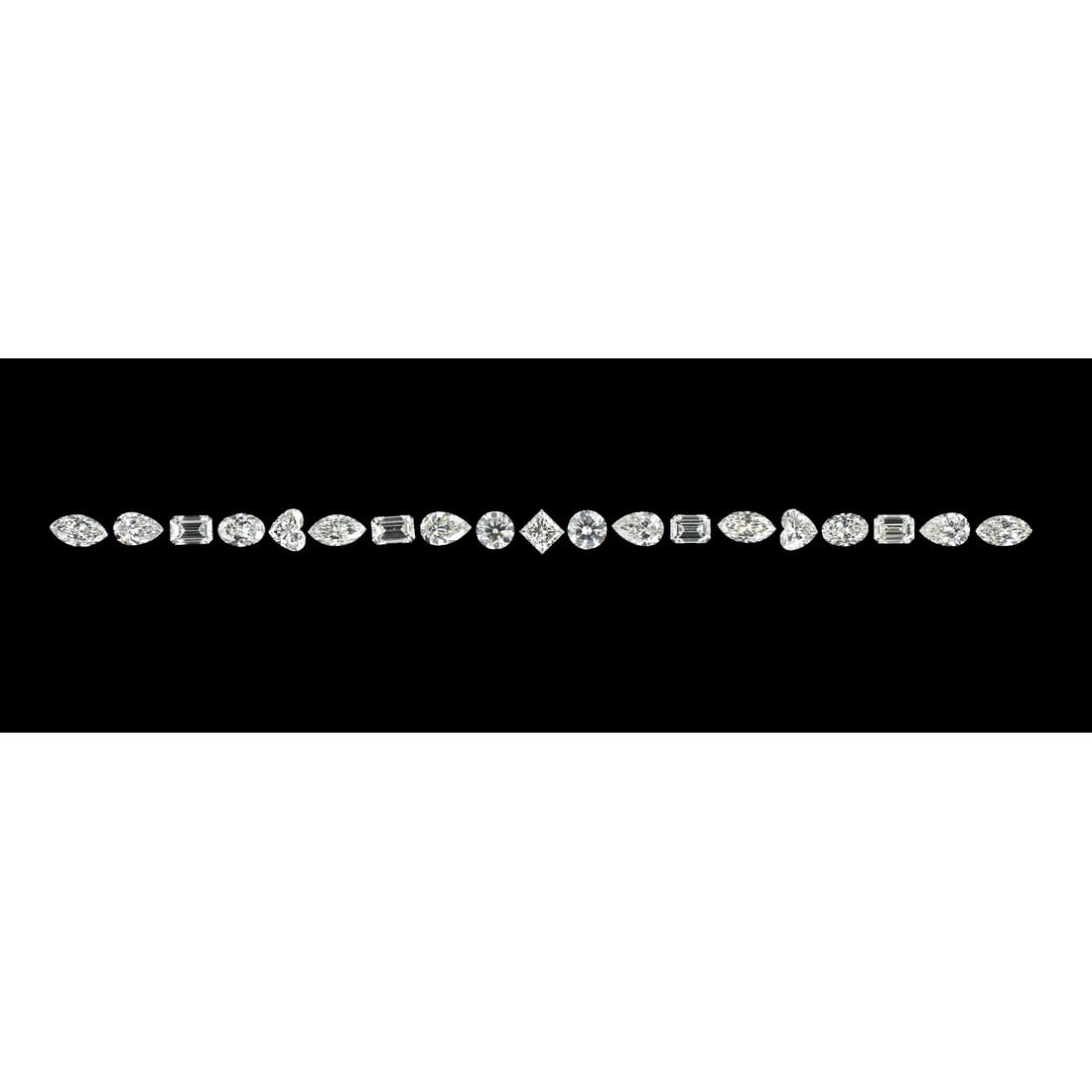 19.15 ct Mix Cut Diamond Tennis Bracelet Layout Set (1 of 5)