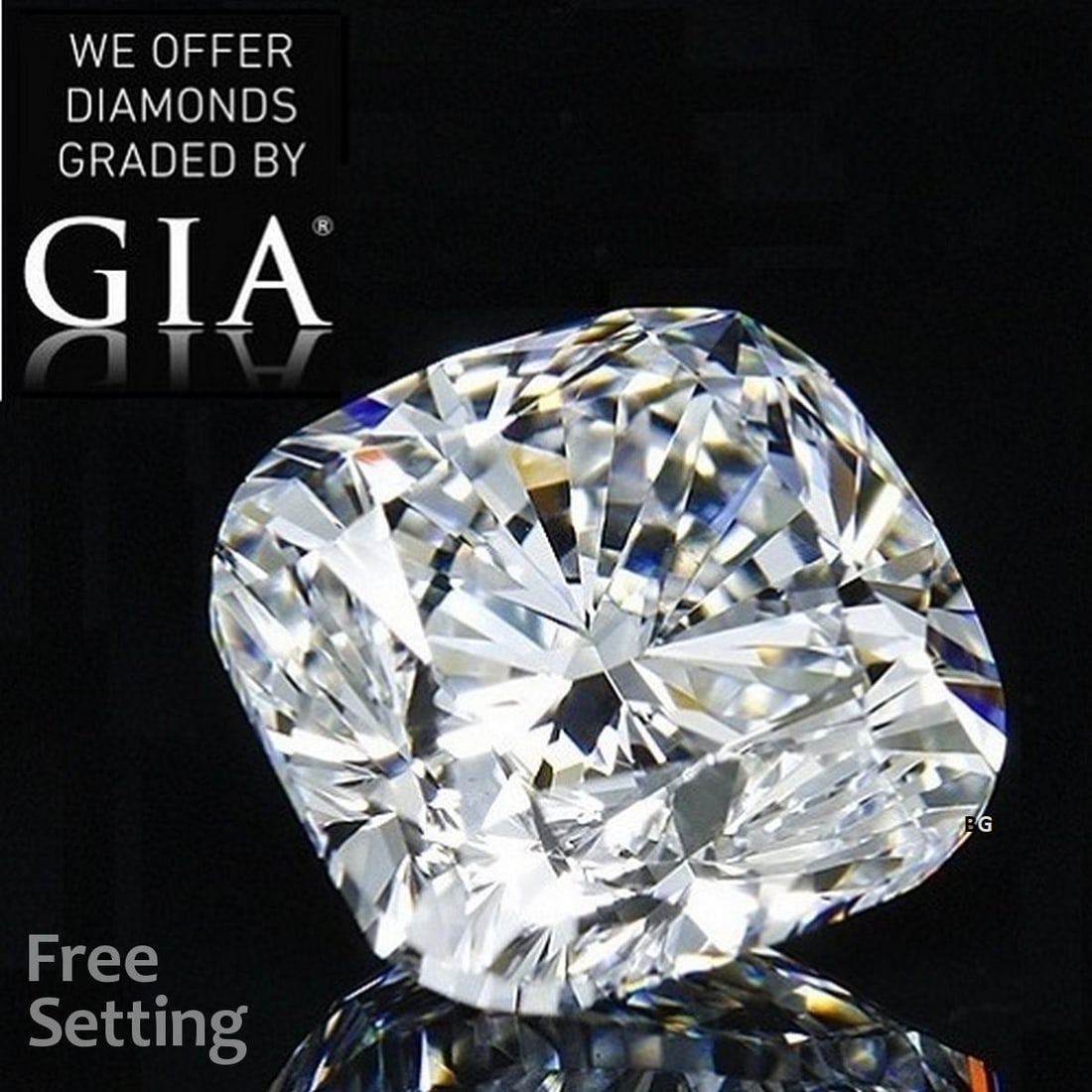 3.01 ct, Color D/IF, Type IIA Cushion cut GIA Natural Diamond (1 of 7)