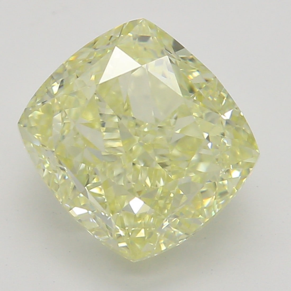 2.01 ct, Fancy Lt. Yellow/VVS1, Cushion cut GIA Diamond: Click here to view HD 360 Spinning Image GIA G