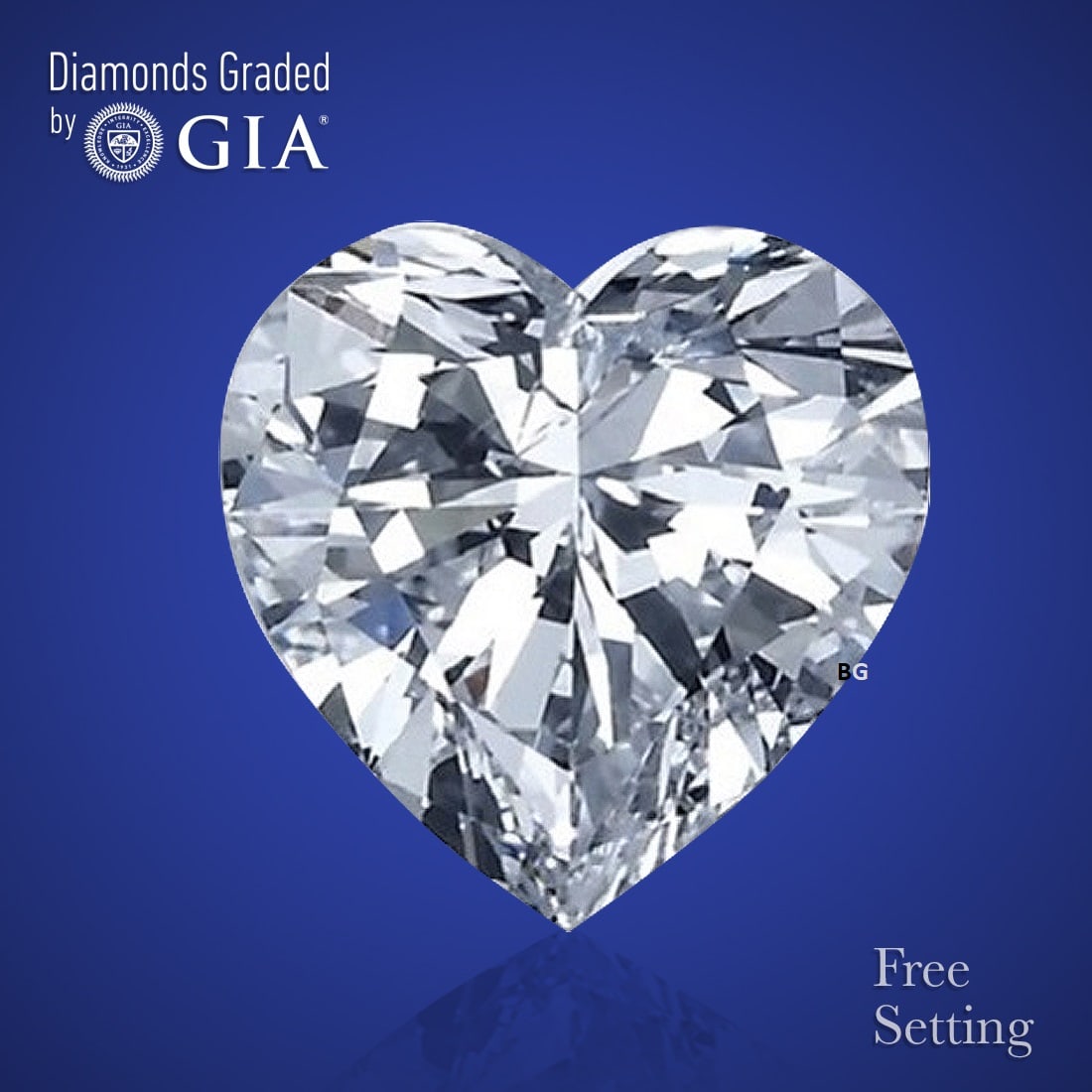 3.01 ct, Color H/VS1, Heart cut GIA Natural Diamond: Click here to view HD 360 Spinning Image GIA G