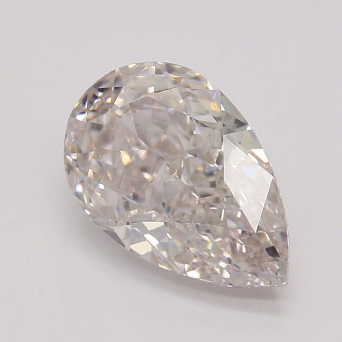 1.06 ct, Fancy Lt. Brown-Pink/VS2, Pear cut GIA Diamond: Click here to view HD 360 Spinning Image GIA G