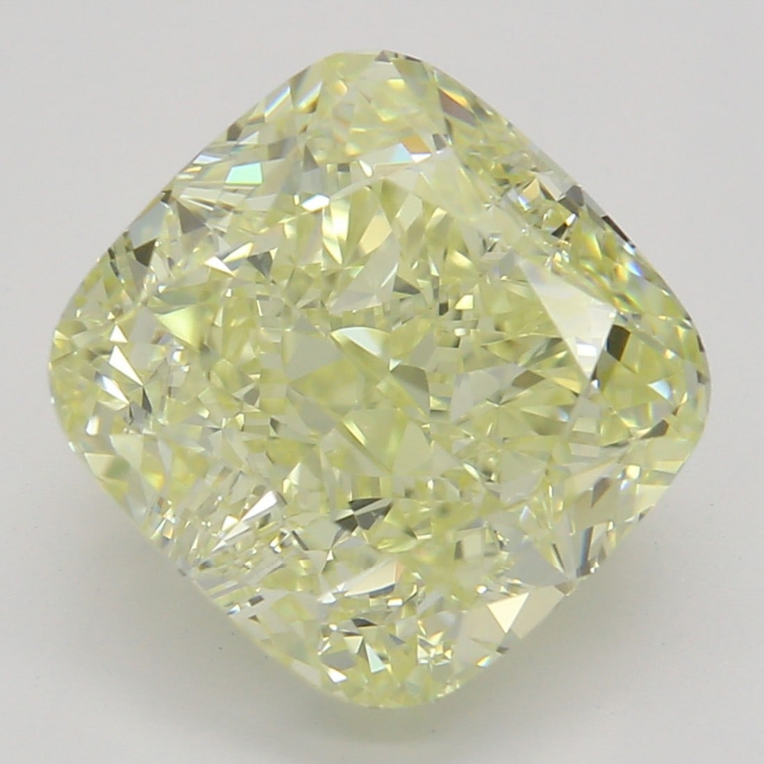 3.05 ct, Fancy Lt. Yellow/VVS2, Cushion cut GIA Diamond: Click here to view HD 360 Spinning Image GIA G