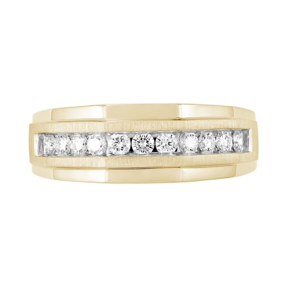 18kt Yellow Gold .46ct Diamond Men's Band (1 of 4)