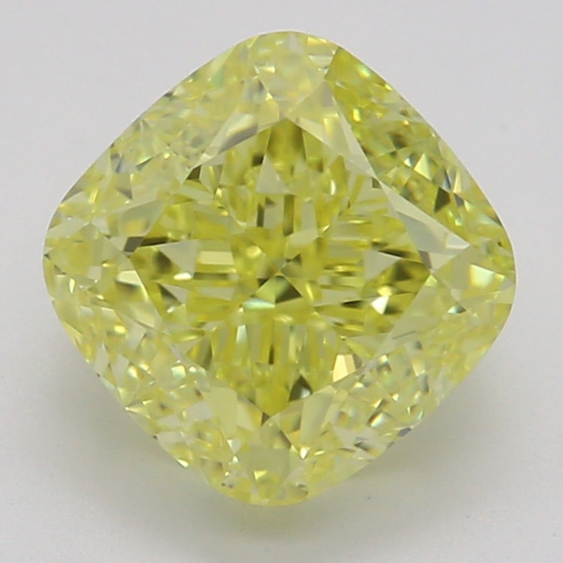 1.33 ct, Fancy Vivid Yellow/FL, Cushion cut GIA Diamond: Click here to view HD 360 Spinning Image GIA G