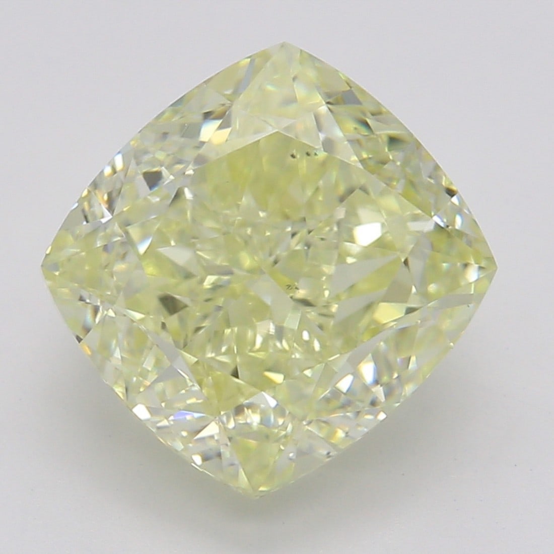 2.51 ct, Fancy Lt. Yellow/VS2, Cushion cut GIA Diamond: Click here to view HD 360 Spinning Image GIA G
