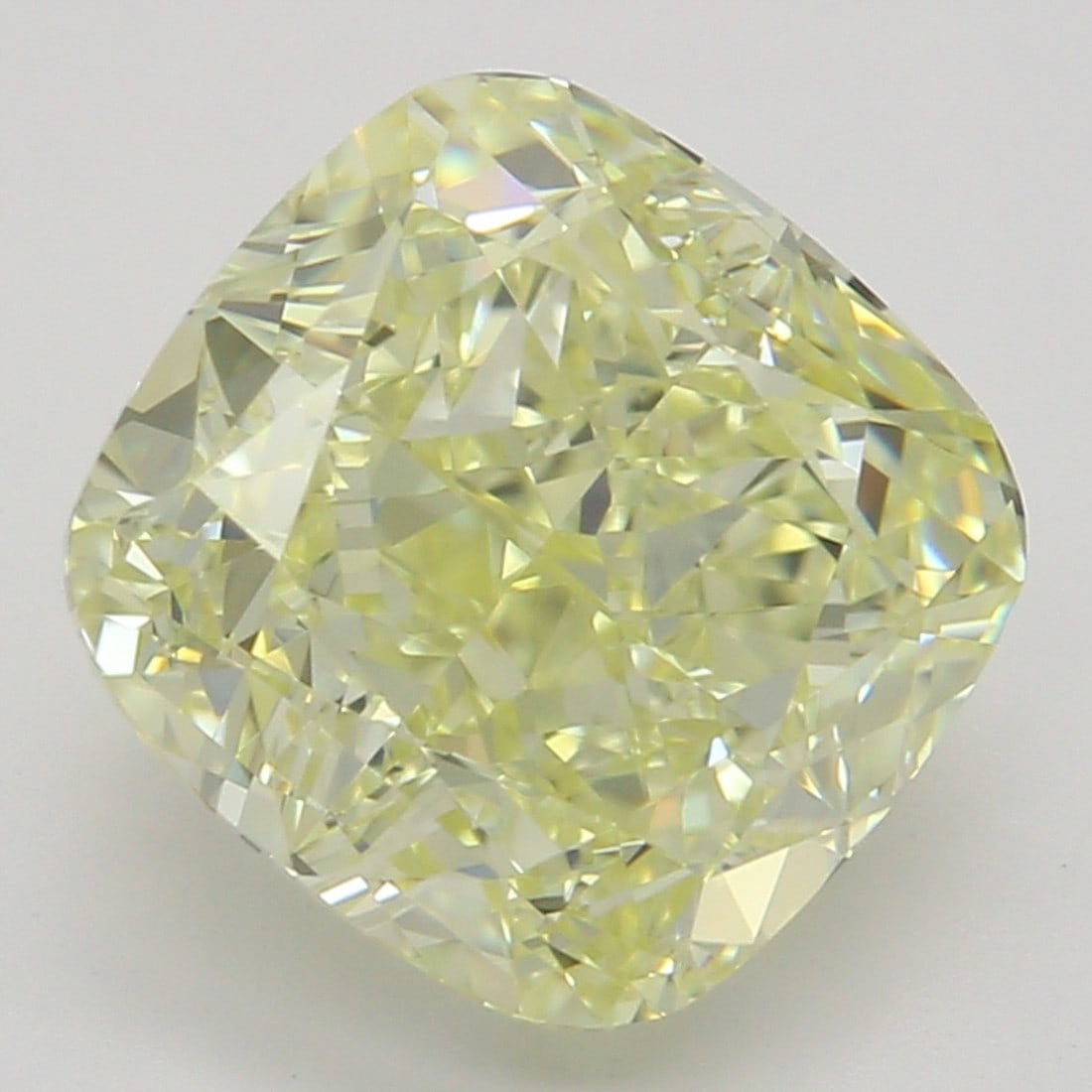 2.19 ct, Fancy Lt. Yellow/VVS1, Cushion cut GIA Diamond: Click here to view HD 360 Spinning Image GIA G