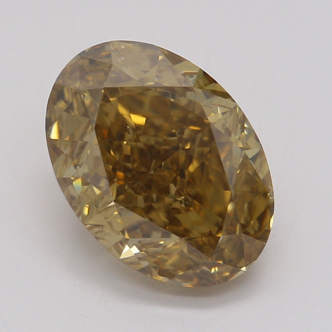 2.36 ct, Fancy Yellow Brown/VVS1, Type 1AB Oval cut GIA Diamond (1 of 6)