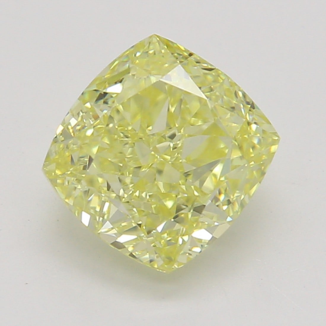 1.21 ct, Fancy Intense Yellow/VVS2, Cushion cut GIA Diamond: Click here to view HD 360 Spinning Image GIA G