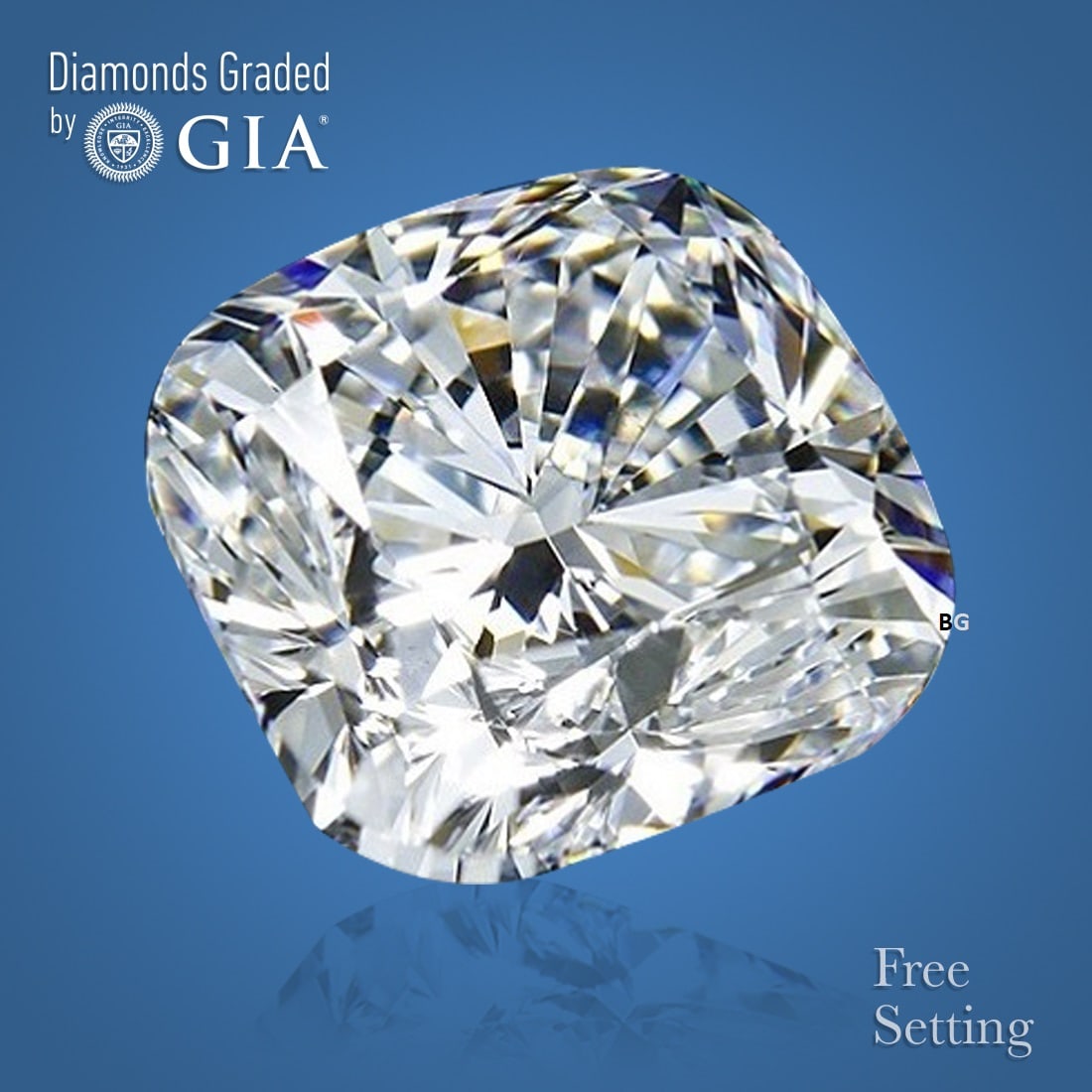 2.02 ct, Color G/VS2, Cushion cut GIA Natural Diamond: Click here to view HD 360 Spinning Image GIA G