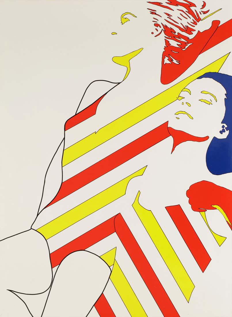 Werner Berges. 1941 Cloppenburg - lebt und ar...: Werner Berges. 1941 Cloppenburg - lebt und arbeitet in Schallstadt - Mädchen - Farbserigrafie/Karton. 39/125. 80 x 59,5 cm (Druck- und Blattmaß). Sign. und dat. r. u.: Werner Berges (19)69.