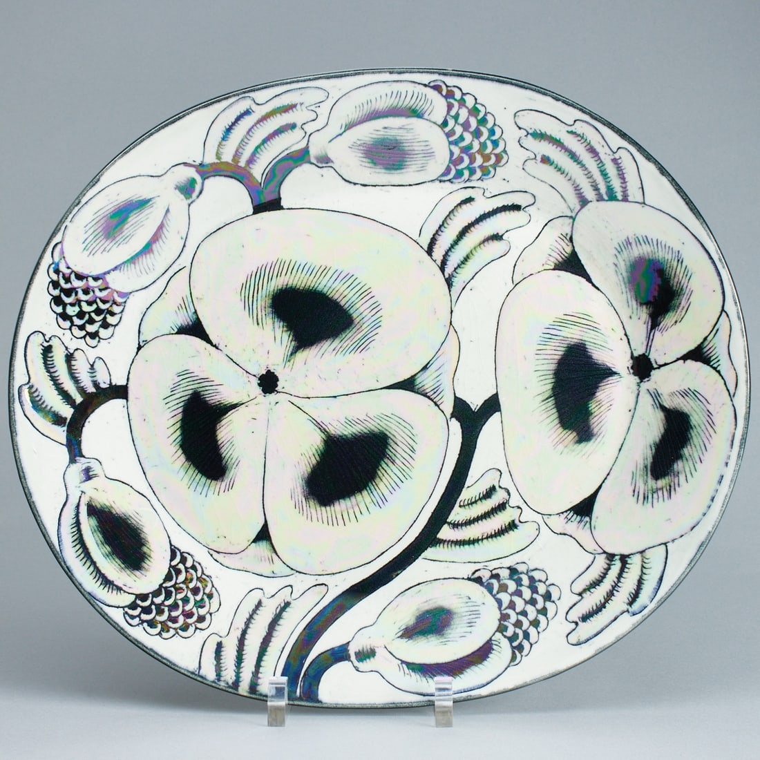 Ovale Schale Früchte - Birger Kaipiainen. Arabia / Finnland 1970er Jahre. (1 of 2)