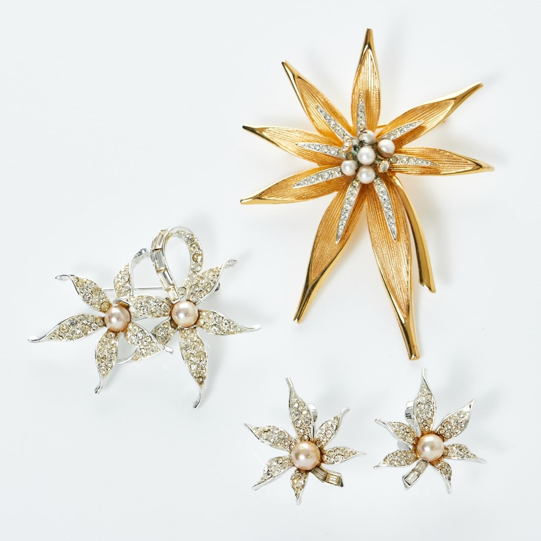 MARCEL BOUCHER Vintage - Brosche und Brosche mit Ohrclips (3 Teile) (1 of 1)