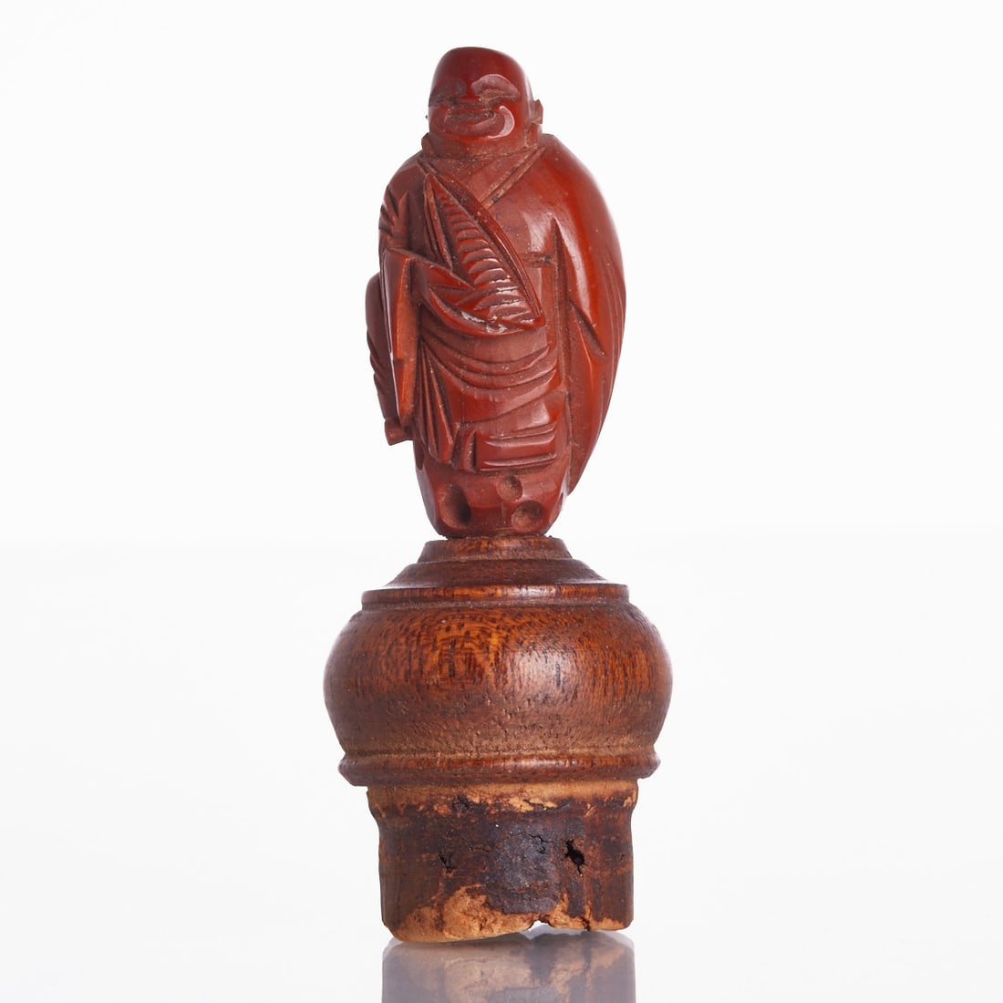 Wooden Buddha Bottle Stopper (1 of 1)