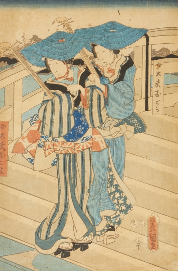 Japanese Ukiyo-e woodblock prints by Utagawa Kunisada (Toyokuni III) (1 of 2)