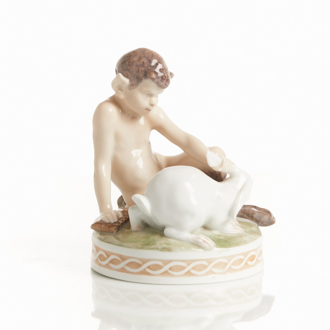 Faun with Snow Hare - Christian Ludvig Thomsen, Royal Copenhagen, circa 1905-1922 (1 of 2)