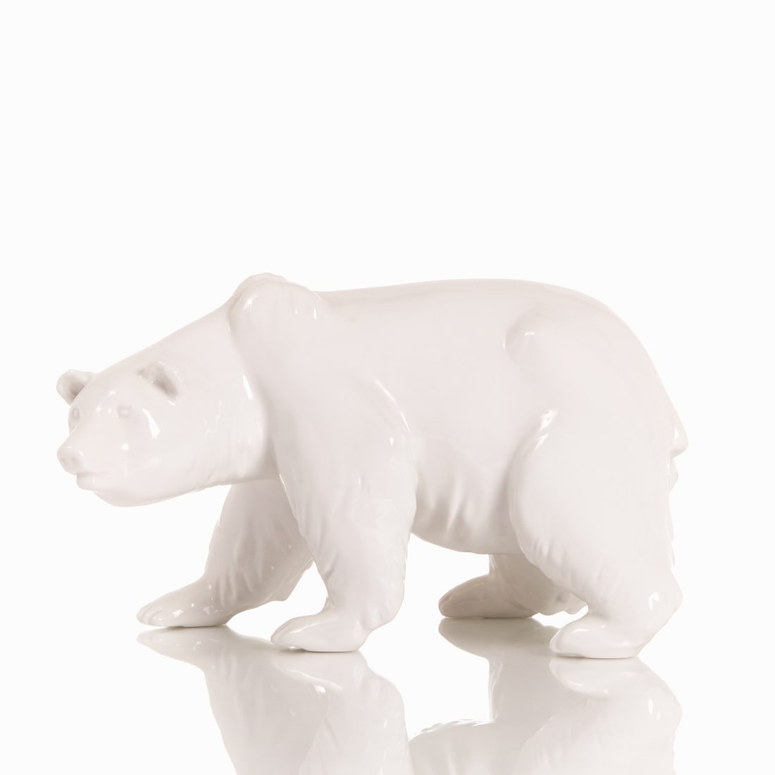 Large striding bear. KPM, Berlin 1962-1992. (1 of 2)