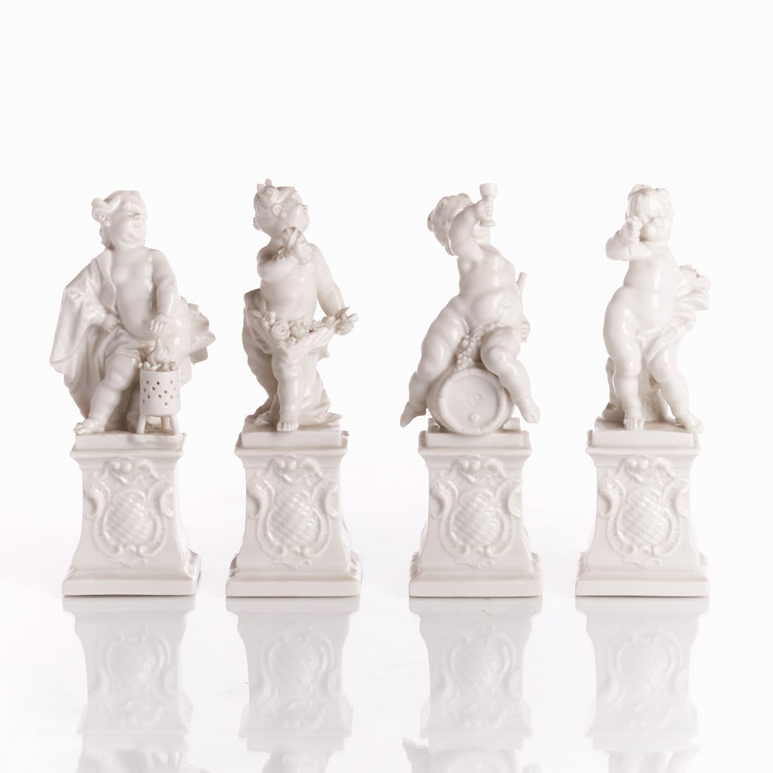 Four Putti as Allegories of the Seasons - Franz Anton Bustelli, Nymphenburg after 1900 (1 of 1)