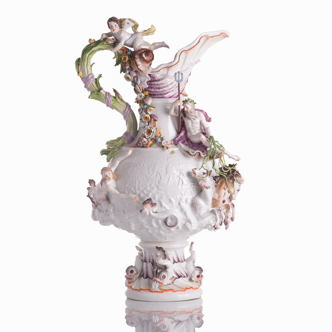 Monumental elemental vase "The Water" - Johann Joachim Kaendler, State Porcelain Manufactory, (1 of 3)
