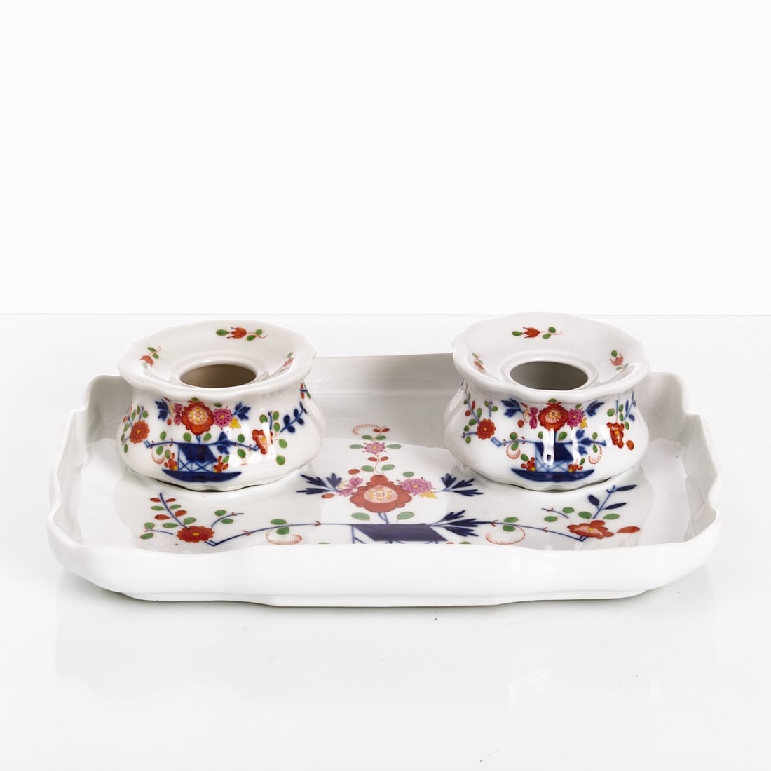 3-piece inkstand - table pattern (incomplete). Meissen 1850-1934. (1 of 2)