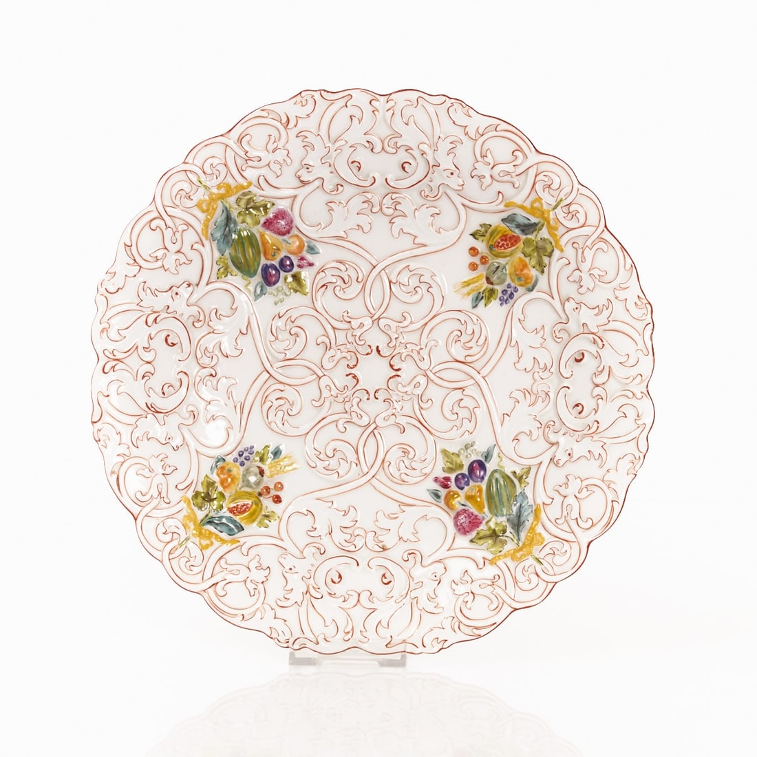 Display plate - fruit reliefs, Meissen 1924-1934 (1 of 1)
