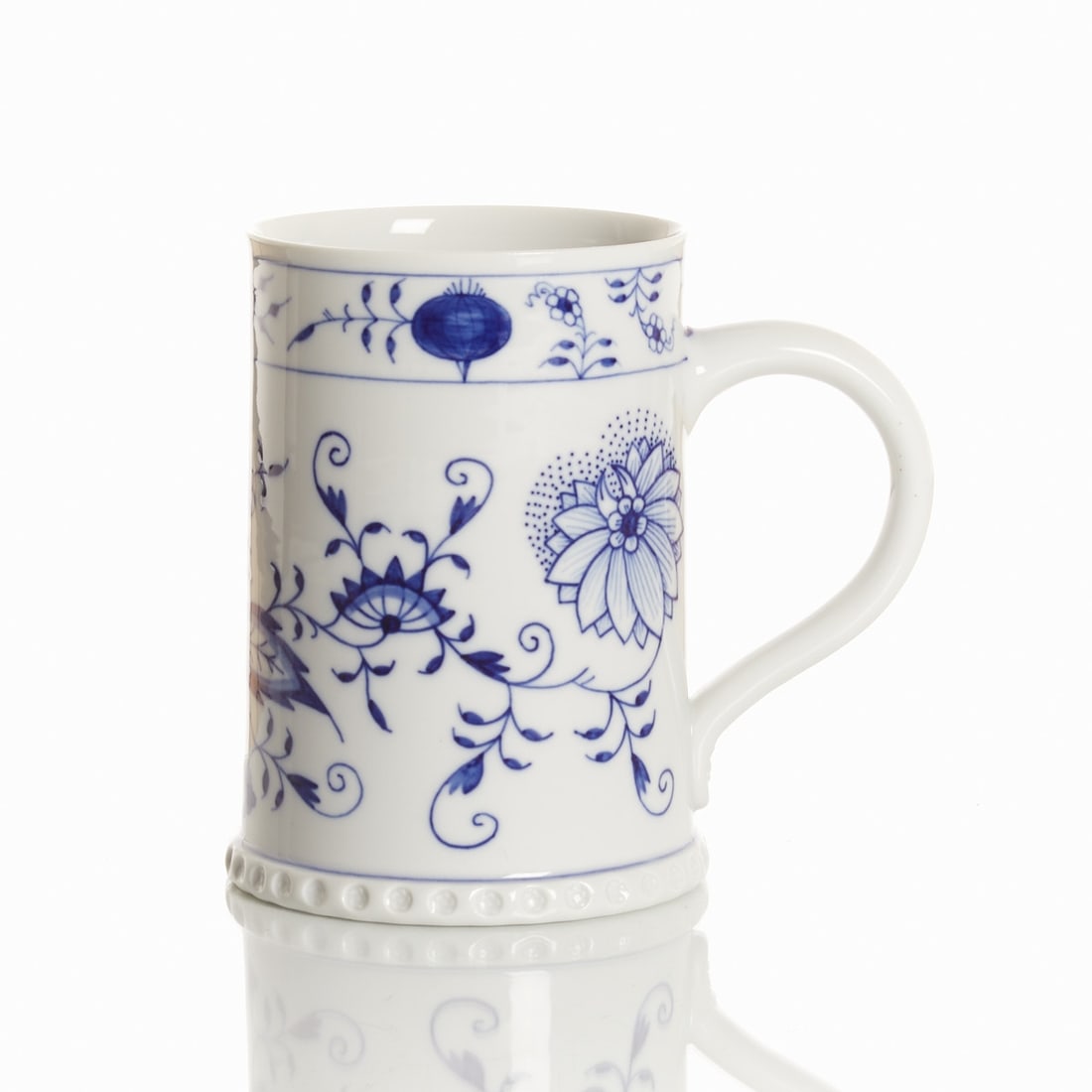 Tankard - Blue Onion pattern, Meissen after 1973 (1 of 2)