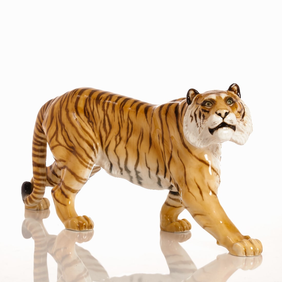 Striding Tiger, without base - Max Hermann Fritz, Hutschenreuther US Zone 1946-1948 (1 of 1)