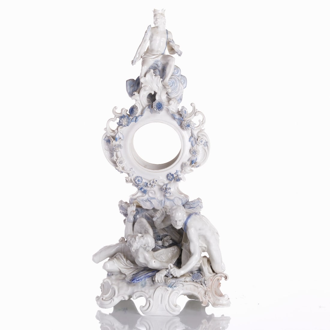 Clock Case with Chronos and Zeus, Royal Porcelain Manufactory, Meissen 1763-1774 (1 of 2)