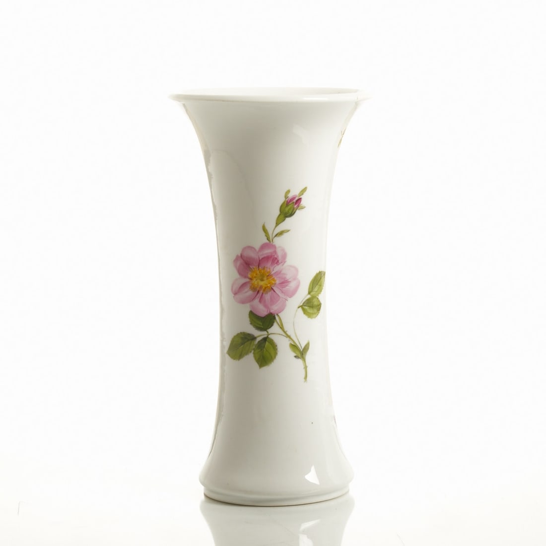 Rod vase - flower painting, Meissen 1850-1924 (1 of 3)