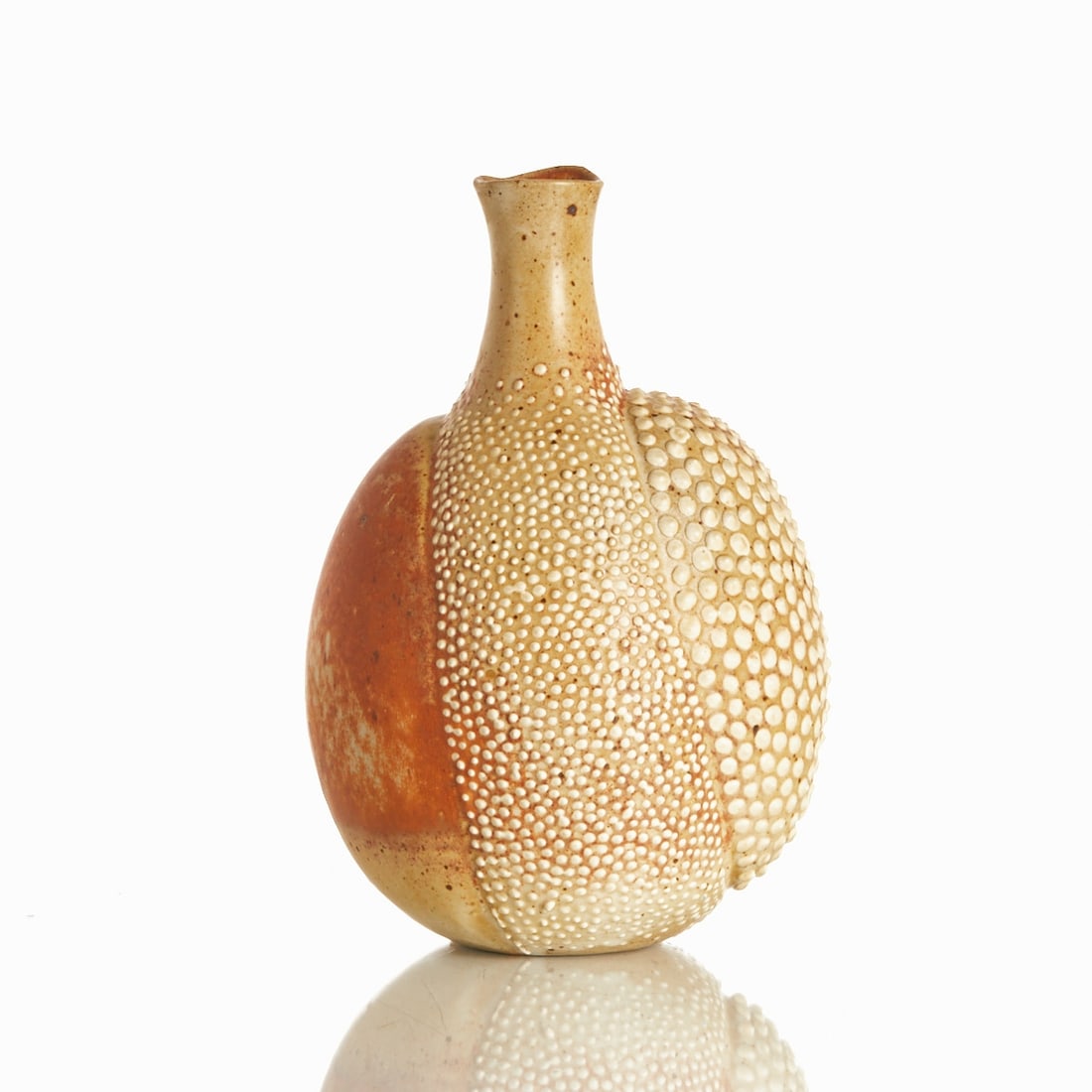 Narrow-necked vase with relief structure. Jean-Claude de Crousaz (design) for Arpot Swiss. (1 of 1)
