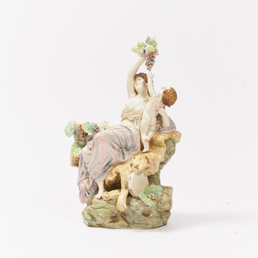 Large antiquing figural group, around 1900, ceramic (1 of 1)