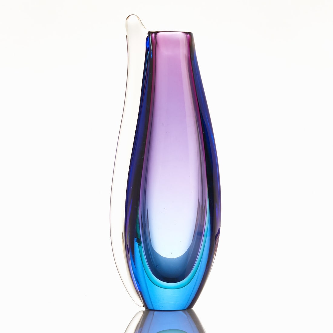 Asymmetrical Vase - Sommerso. Murano 1950-1960. (1 of 1)