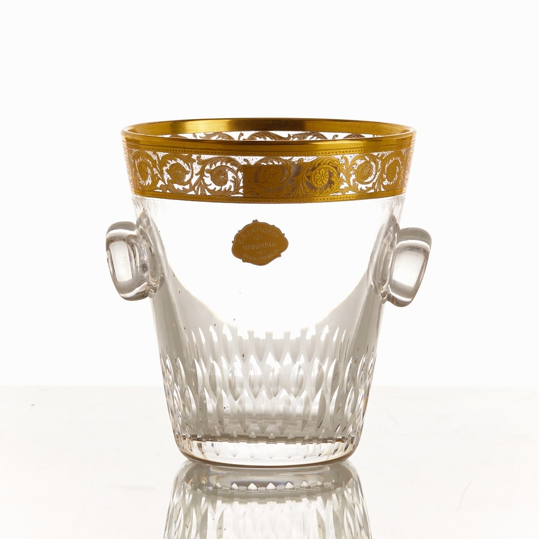 Ice bucket - THISTLE Gold. Verreries & Cristalleries de Saint Louis, France. (1 of 1)