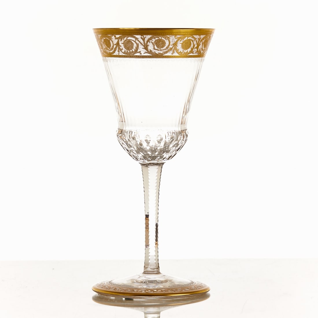 Large Goblet - THISTLE Gold. Verreries & Cristalleries de Saint Louis, France. (1 of 1)
