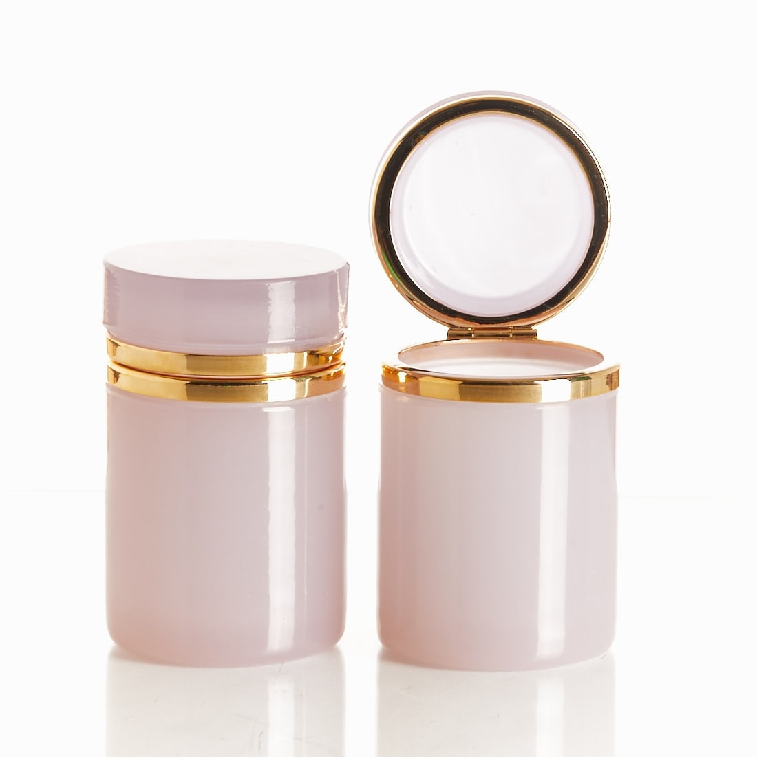 Pair of Round Lidded Boxes - Art Deco. France, circa 1935-1940. (1 of 1)