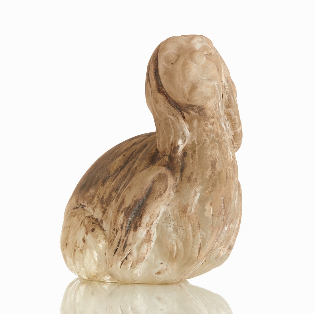 Unique sculpture Cocker Spaniel - Vetro a scavo (excavated). Ermanno Nason for Vetreria Gino (1 of 1)