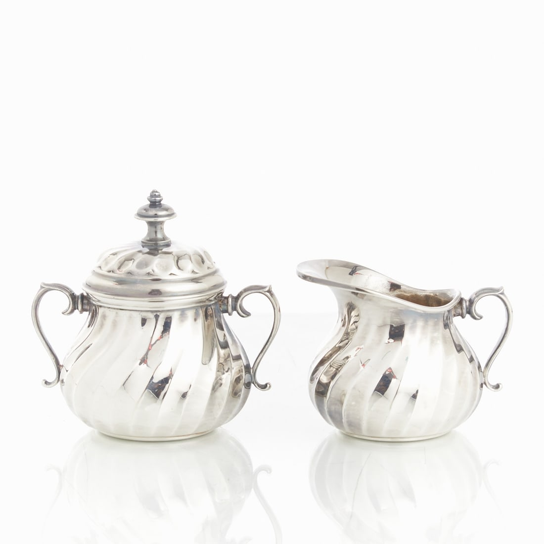 2-piece milk and sugar set in Baroque style (1 of 1)