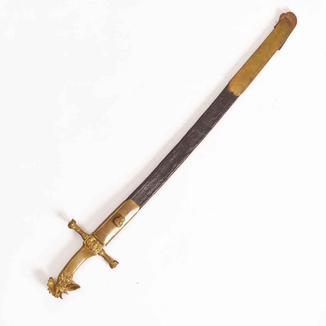 Saber, Sapper, Line Infantry: Saber, Sapper, Line Infantry France, late 18th / early 19th century. French saber with a slightly curved, single-edged blade and a pronounced saw back, manufactured in the state blade factory Klingent