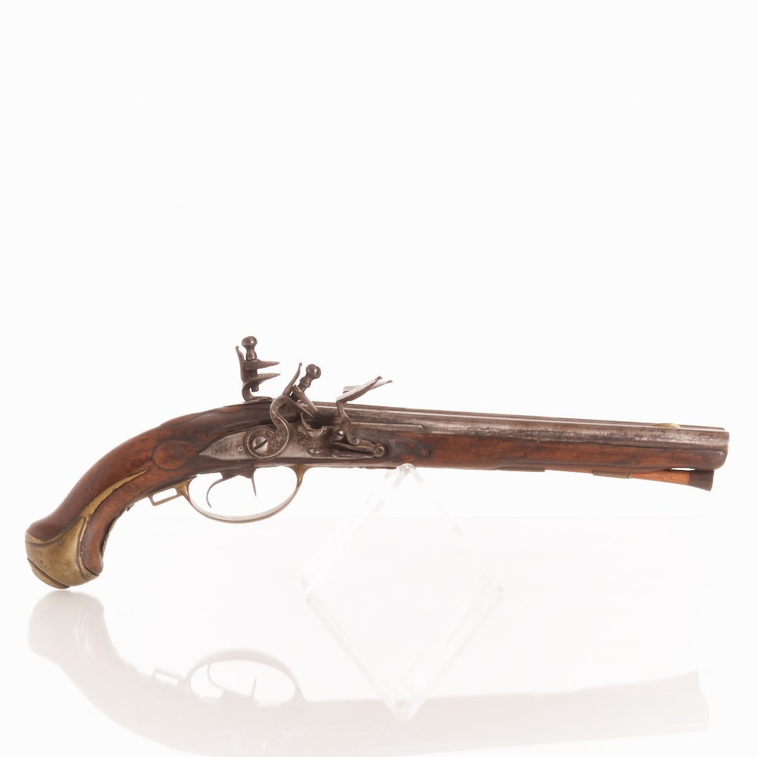Double-barrel Flintlock Pistol in Howdah Style (1 of 1)