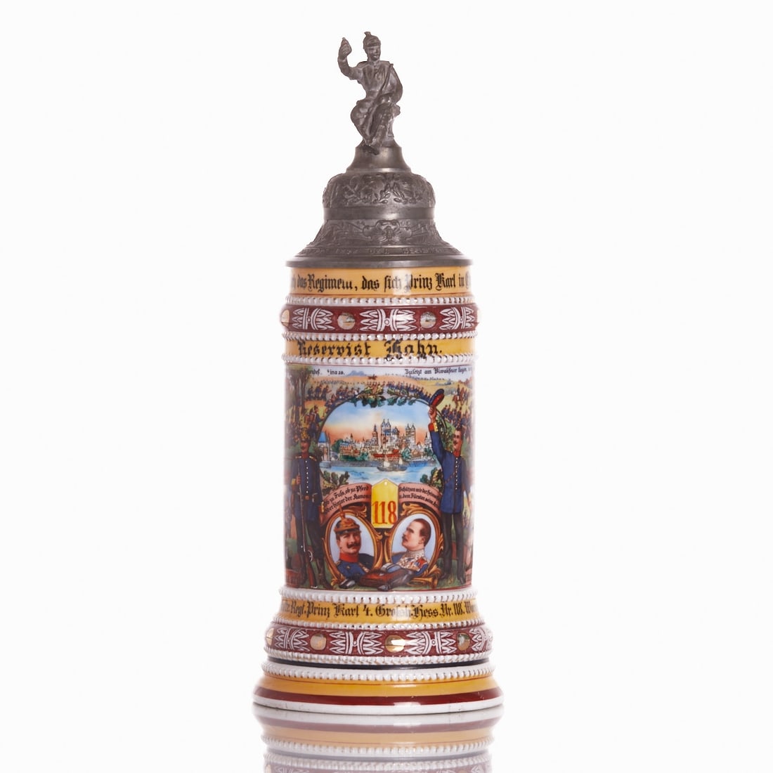 Reservist Stein Reservist Hahn - 3rd Company Inf. Regt. Prince Karl 4. Grand Ducal Hessian No. 118, (1 of 3)