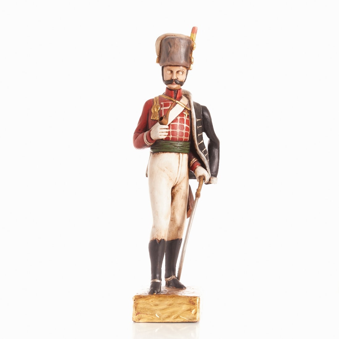 Military Wooden Figure, Officer/NCO from the Napoleonic Era (1 of 1)
