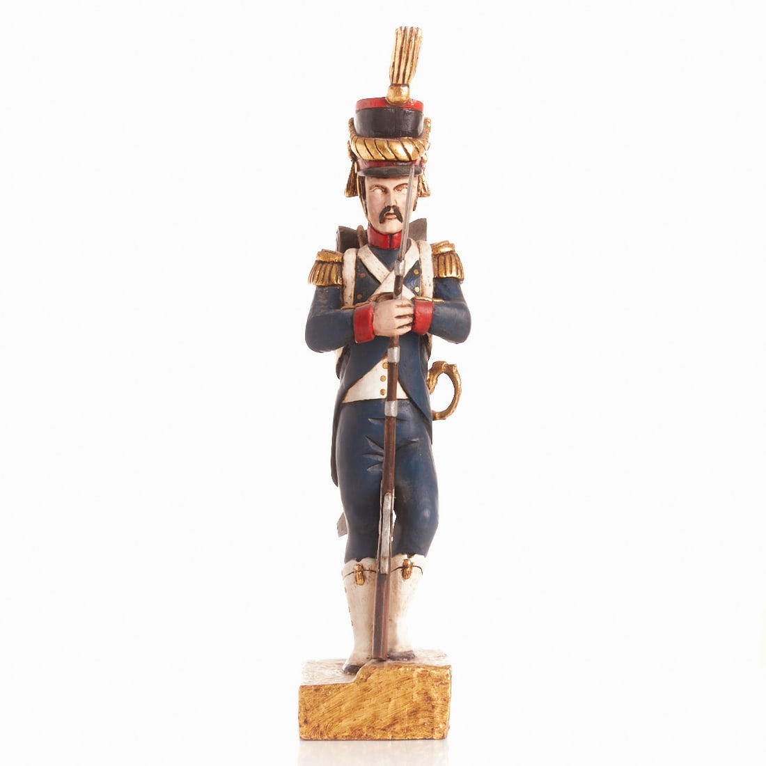 Wooden Figure of an Infantryman from the Napoleonic Era (1 of 1)